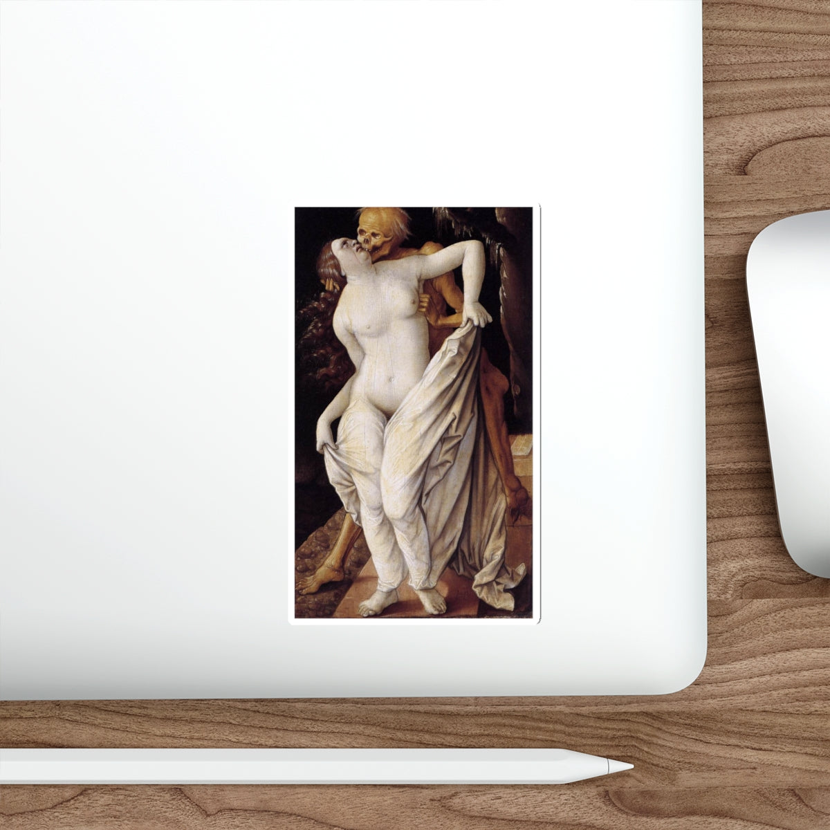 BALDUNG GRIEN, Hans - allegory -Death and the Maiden (Artwork) STICKER Vinyl Die-Cut Decal-The Sticker Space