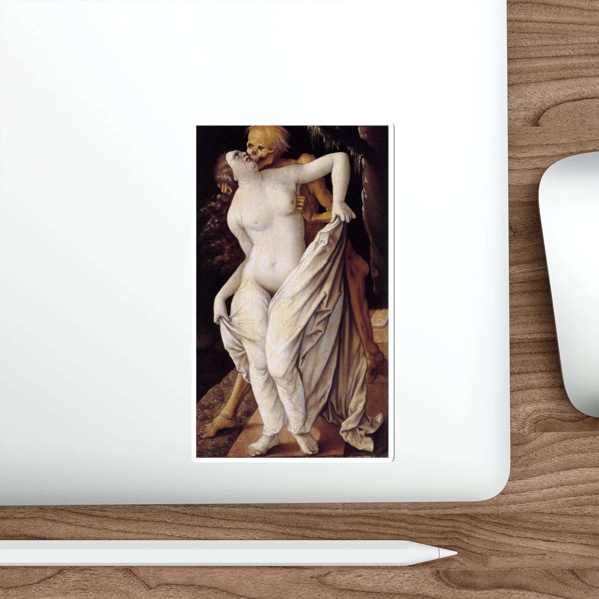 BALDUNG GRIEN, Hans - allegory -Death and the Maiden (Artwork) STICKER Vinyl Die-Cut Decal-The Sticker Space