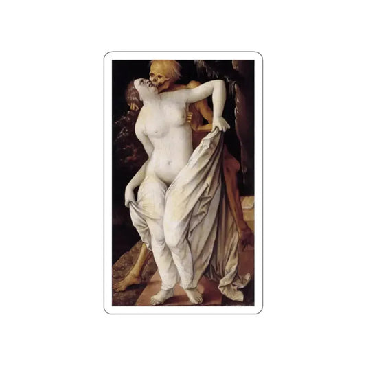 BALDUNG GRIEN, Hans - allegory -Death and the Maiden (Artwork) STICKER Vinyl Die-Cut Decal White Die-Cut 2 Inch - The Sticker Space
