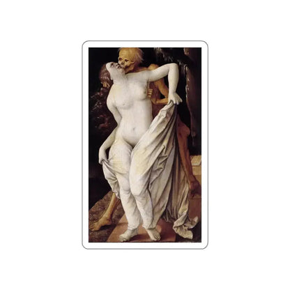 BALDUNG GRIEN, Hans - allegory -Death and the Maiden (Artwork) STICKER Vinyl Die-Cut Decal White Die-Cut 6 Inch - The Sticker Space