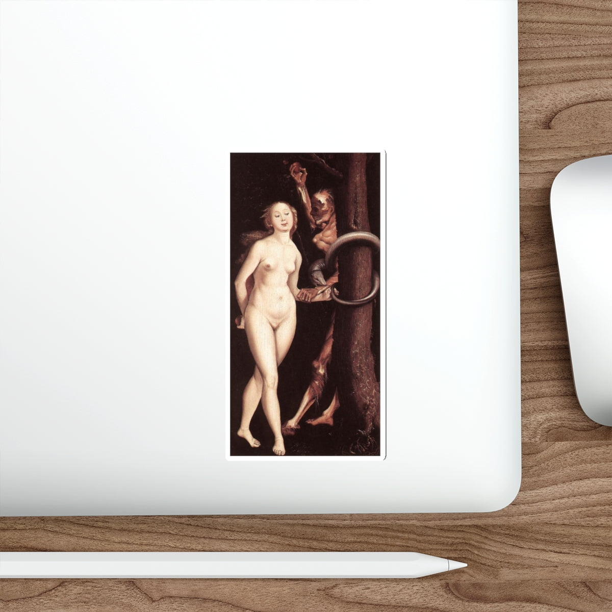 BALDUNG GRIEN, Hans - allegory -Eve, the Serpent, and Death (Artwork) STICKER Vinyl Die-Cut Decal-The Sticker Space