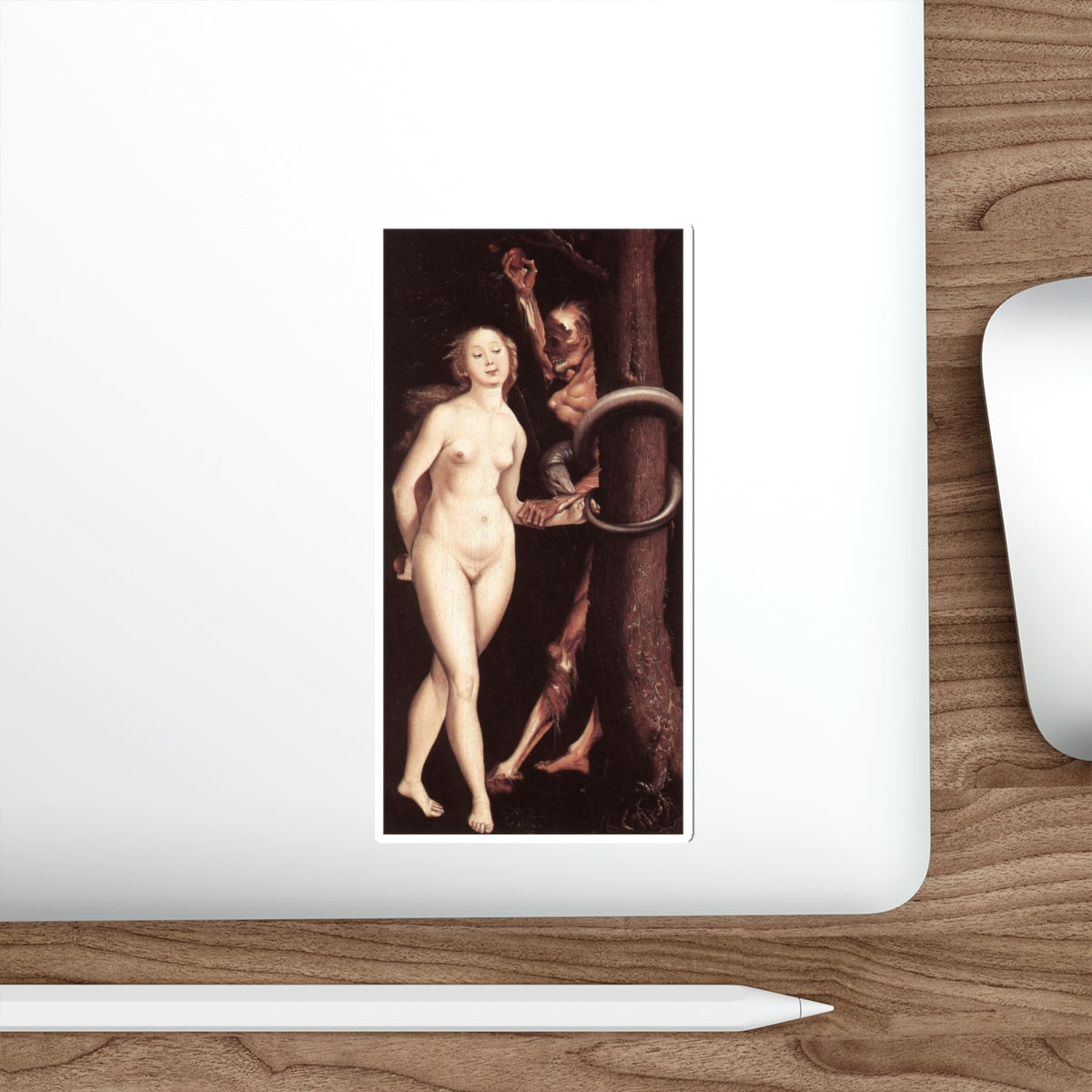 BALDUNG GRIEN, Hans - allegory -Eve, the Serpent, and Death (Artwork) STICKER Vinyl Die-Cut Decal-The Sticker Space