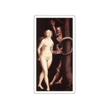 BALDUNG GRIEN, Hans - allegory -Eve, the Serpent, and Death (Artwork) STICKER Vinyl Die-Cut Decal White Die-Cut 2 Inch - The Sticker Space
