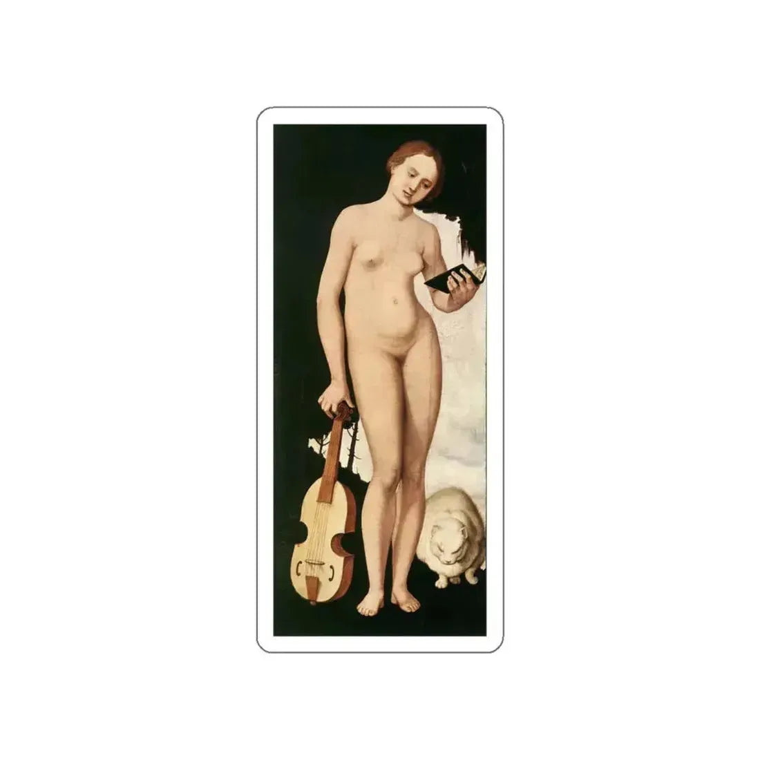 BALDUNG GRIEN, Hans - allegory -Music (Artwork) STICKER Vinyl Die-Cut Decal White Die-Cut 6 Inch - The Sticker Space
