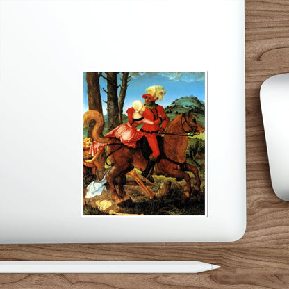 BALDUNG GRIEN, Hans - allegory -The Knight, the Young Girl, and Death (Artwork) STICKER Vinyl Die-Cut Decal-The Sticker Space