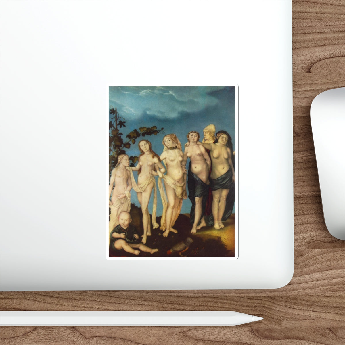 BALDUNG GRIEN, Hans - allegory -The Seven Ages of Woman (Artwork) STICKER Vinyl Die-Cut Decal-The Sticker Space