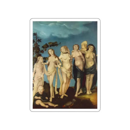 BALDUNG GRIEN, Hans - allegory -The Seven Ages of Woman (Artwork) STICKER Vinyl Die-Cut Decal White Die-Cut 3 Inch - The Sticker Space