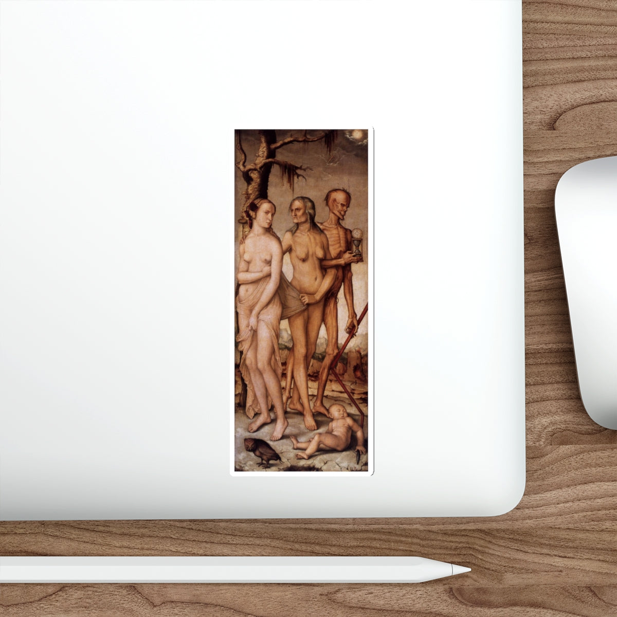 BALDUNG GRIEN, Hans - allegory -Three Ages of Man (Artwork) STICKER Vinyl Die-Cut Decal-The Sticker Space