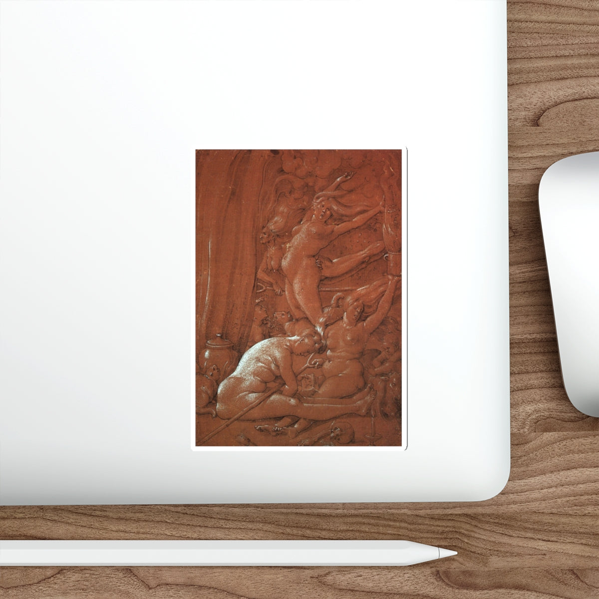 BALDUNG GRIEN, Hans - Departing for the Sabbath (Artwork) STICKER Vinyl Die-Cut Decal-The Sticker Space