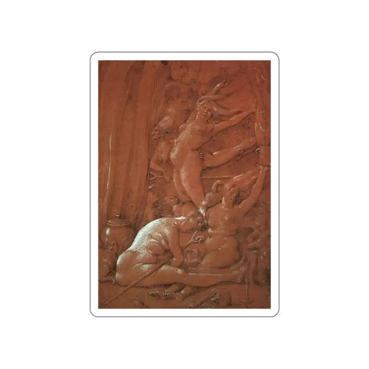 BALDUNG GRIEN, Hans - Departing for the Sabbath (Artwork) STICKER Vinyl Die-Cut Decal White Die-Cut 2 Inch - The Sticker Space