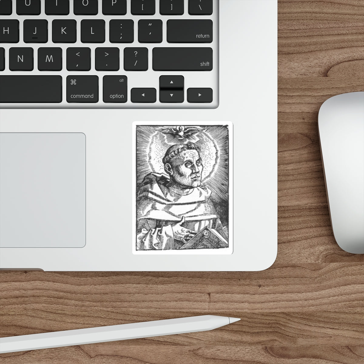 BALDUNG GRIEN, Hans - graphics - Portrait of Martin Luther (Artwork) STICKER Vinyl Die-Cut Decal-The Sticker Space