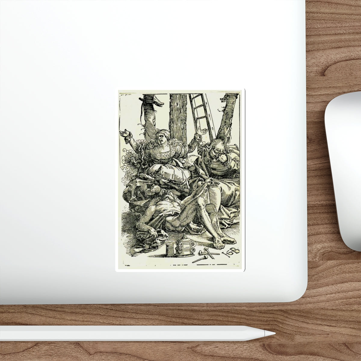 BALDUNG GRIEN, Hans - lamentation (Artwork) STICKER Vinyl Die-Cut Decal-The Sticker Space