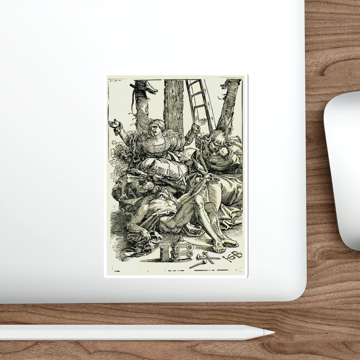 BALDUNG GRIEN, Hans - lamentation (Artwork) STICKER Vinyl Die-Cut Decal-The Sticker Space