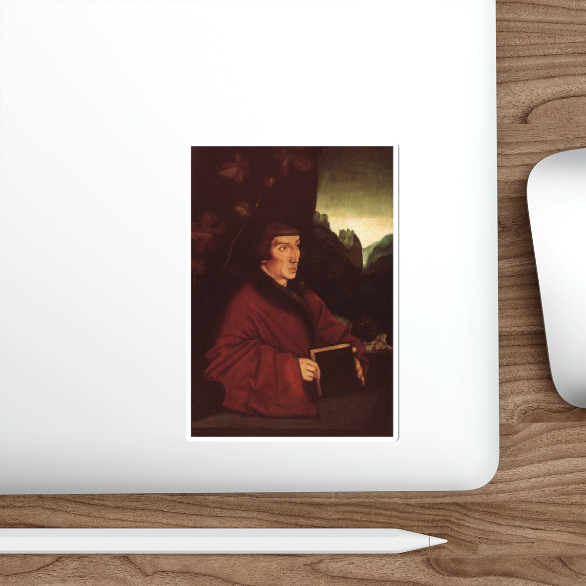 BALDUNG GRIEN, Hans - portraits - Portrait of Ambroise Volmar Keller (Artwork) STICKER Vinyl Die-Cut Decal-The Sticker Space