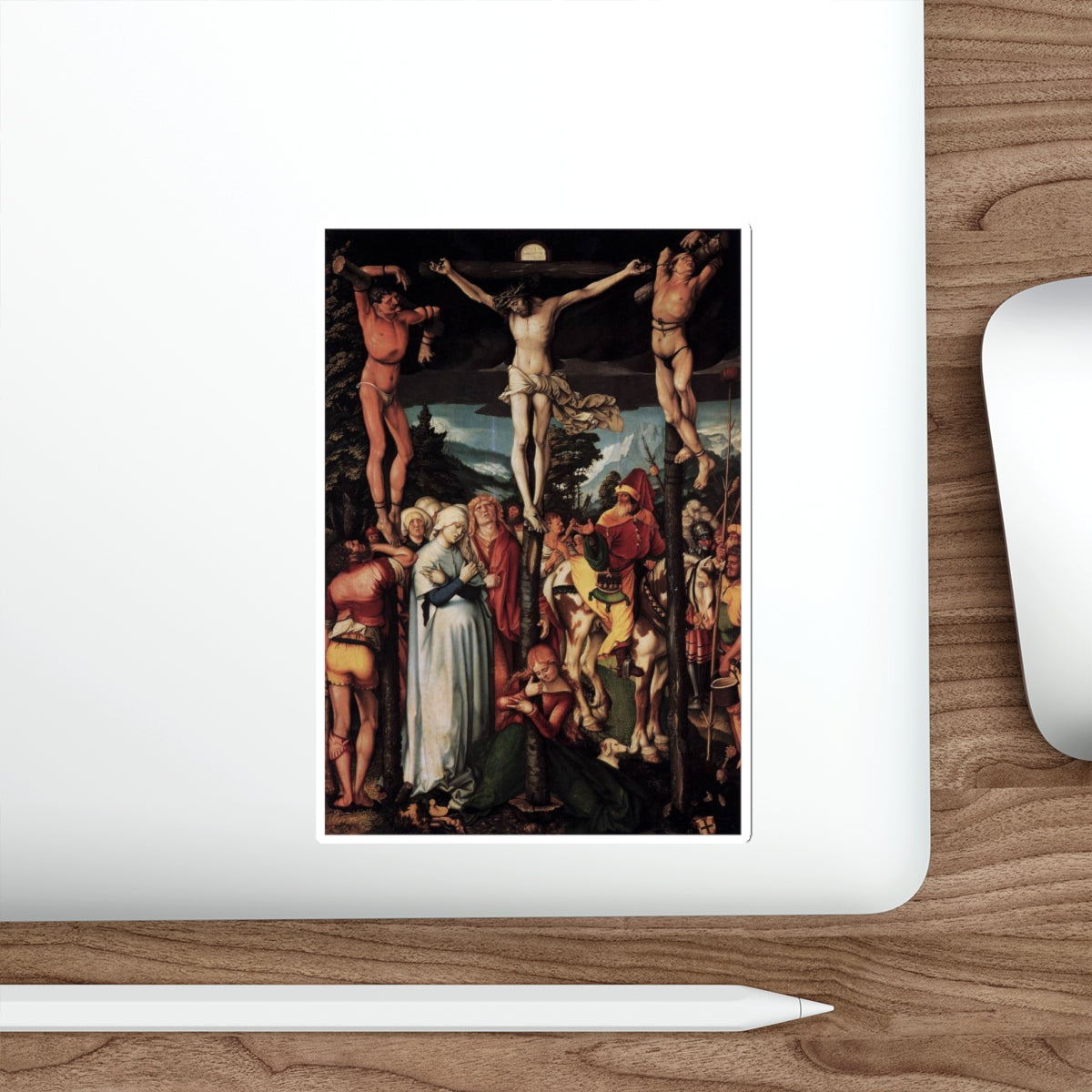 BALDUNG GRIEN, Hans - religious - Crucifixion (Artwork) STICKER Vinyl Die-Cut Decal-The Sticker Space