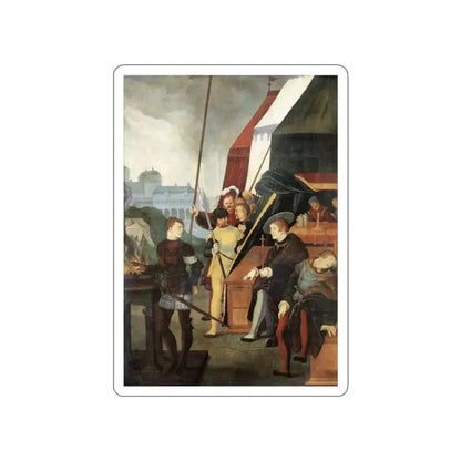 BALDUNG GRIEN, Hans - religious - Mucius Scaevola (Artwork) STICKER Vinyl Die-Cut Decal - The Sticker Space