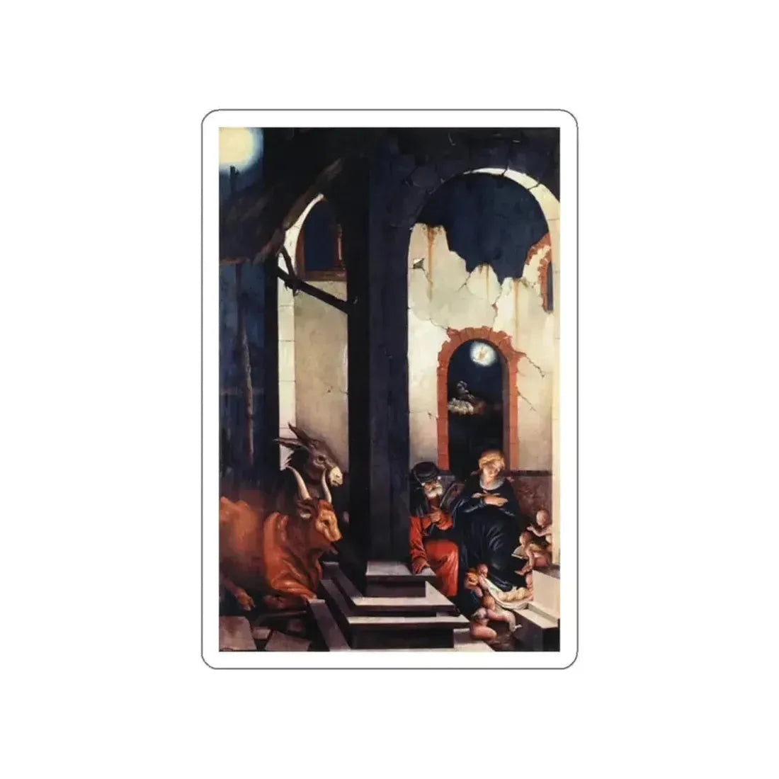 BALDUNG GRIEN, Hans - religious - Nativity (Artwork) STICKER Vinyl Die-Cut Decal - The Sticker Space