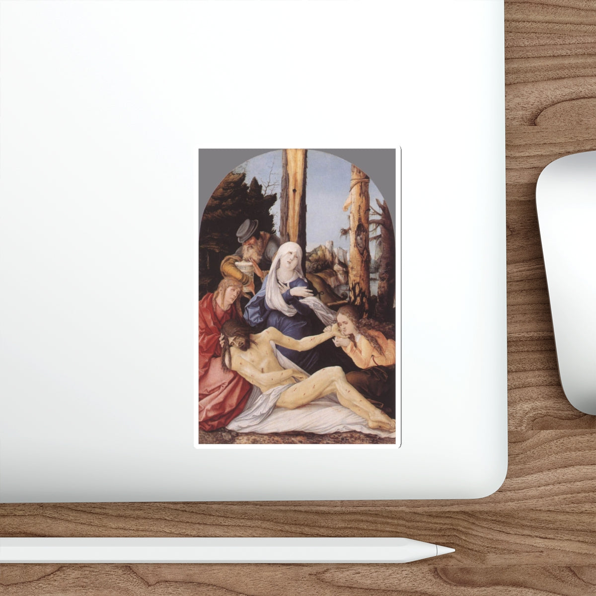 BALDUNG GRIEN, Hans - religious - The Lamentation of Christ (Artwork) STICKER Vinyl Die-Cut Decal-The Sticker Space