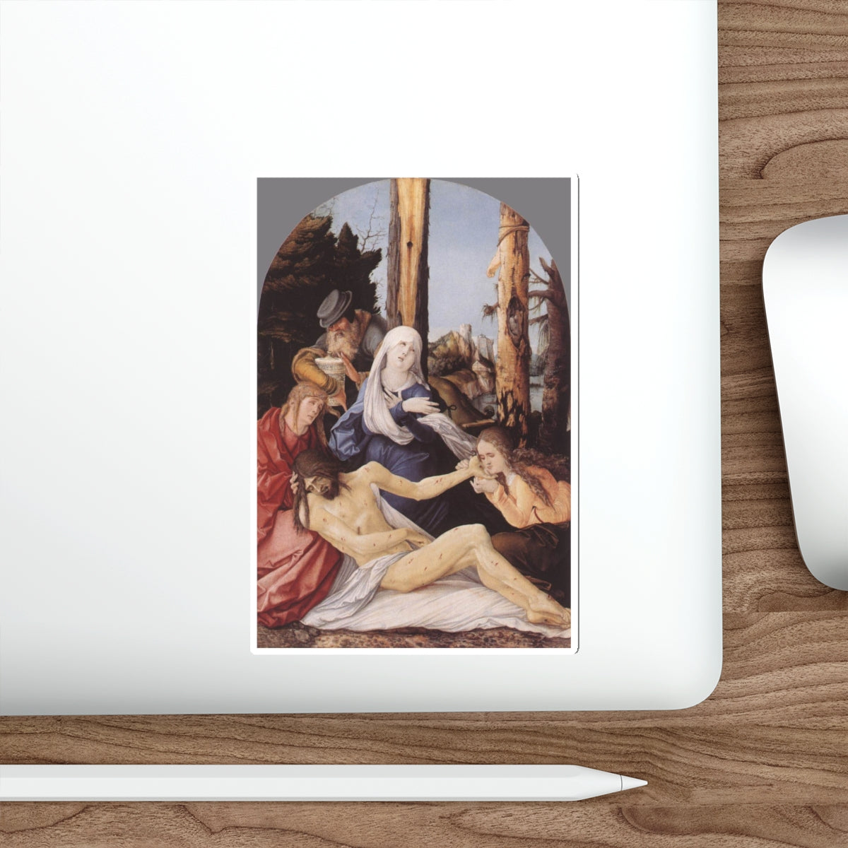 BALDUNG GRIEN, Hans - religious - The Lamentation of Christ (Artwork) STICKER Vinyl Die-Cut Decal-The Sticker Space