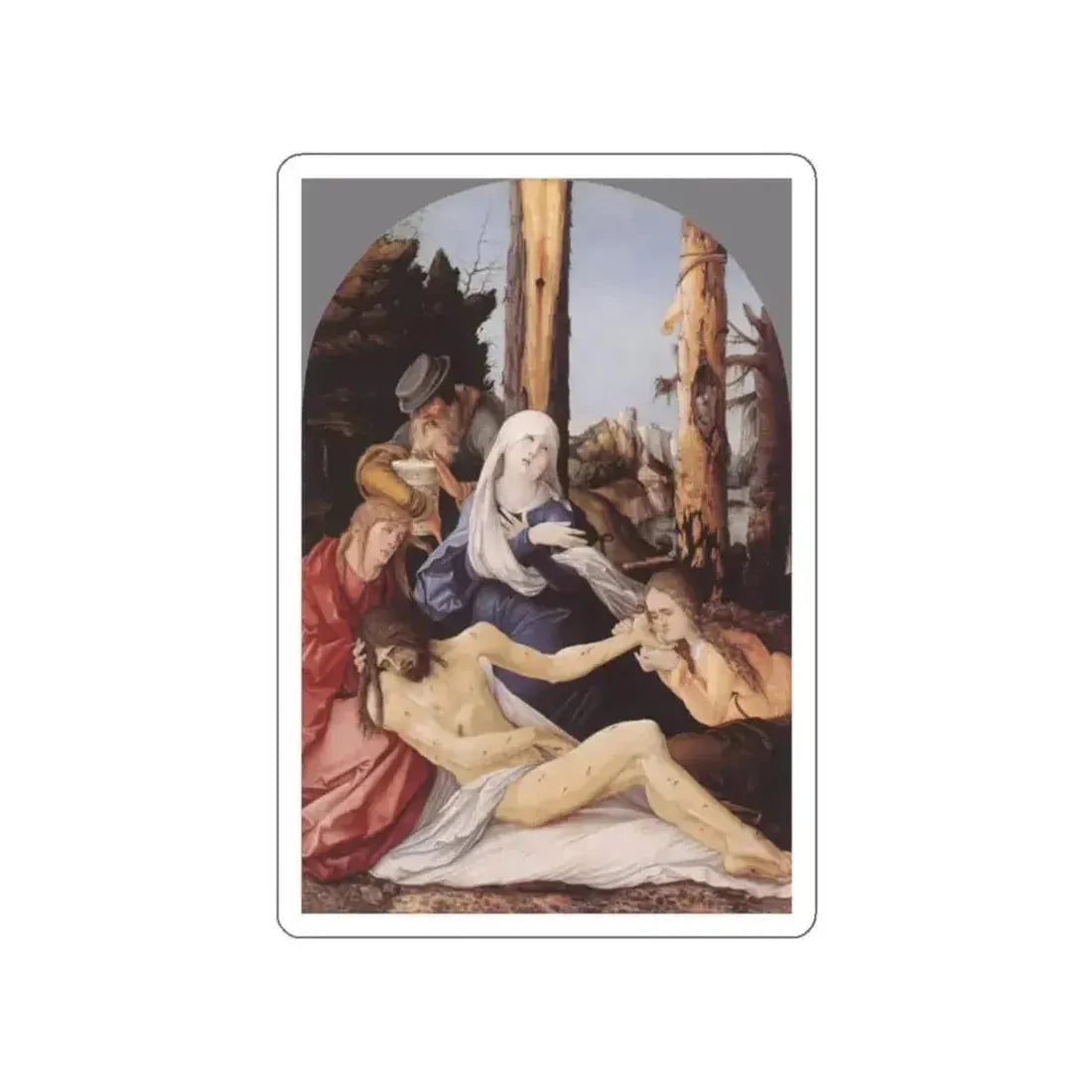 BALDUNG GRIEN, Hans - religious - The Lamentation of Christ (Artwork) STICKER Vinyl Die-Cut Decal - The Sticker Space
