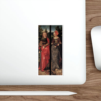 BALDUNG GRIEN, Hans - religious - Three Kings Altarpiece (closed) (Artwork) STICKER Vinyl Die-Cut Decal-The Sticker Space