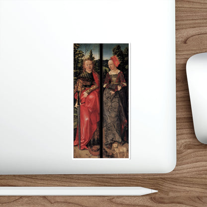 BALDUNG GRIEN, Hans - religious - Three Kings Altarpiece (closed) (Artwork) STICKER Vinyl Die-Cut Decal-The Sticker Space