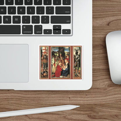 BALDUNG GRIEN, Hans - religious - Three Kings Altarpiece (open) (Artwork) STICKER Vinyl Die-Cut Decal-The Sticker Space