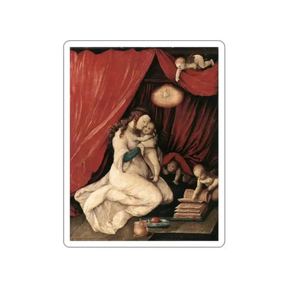 BALDUNG GRIEN, Hans - religious - Virgin and Child in a Room (Artwork) STICKER Vinyl Die-Cut Decal - The Sticker Space