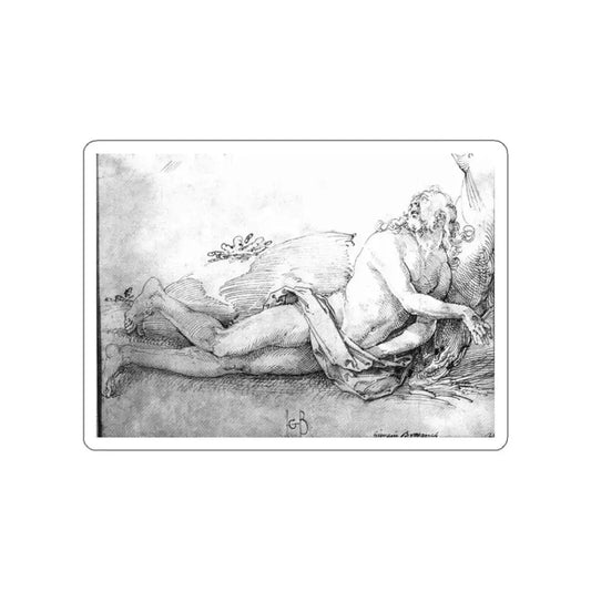 BALDUNG GRIEN, Hans - The Dead Christ (Artwork) STICKER Vinyl Die-Cut Decal White Die-Cut 2 Inch - The Sticker Space