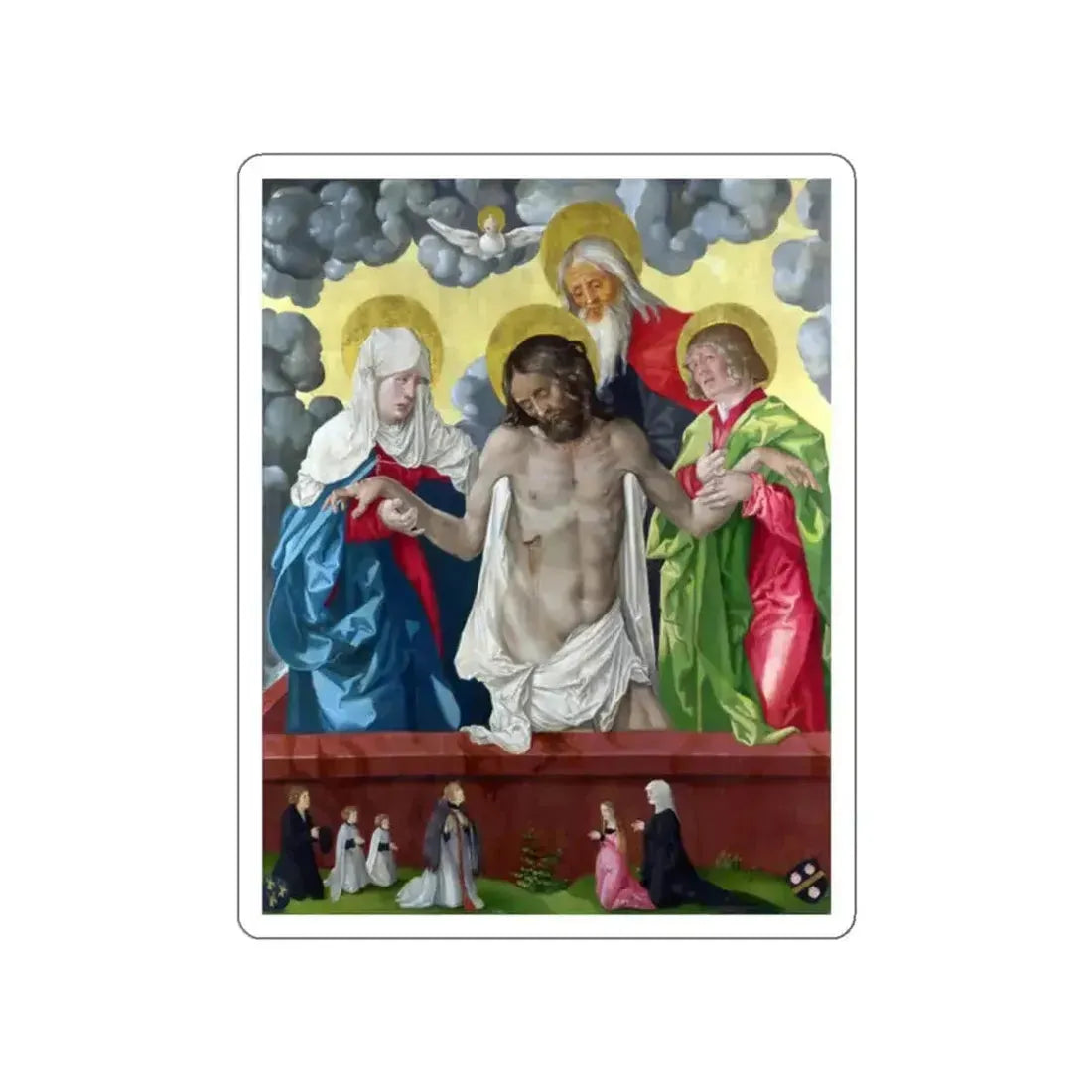 BALDUNG GRIEN, Hans - The Trinity and Mystic Pieta (Artwork) STICKER Vinyl Die-Cut Decal - The Sticker Space