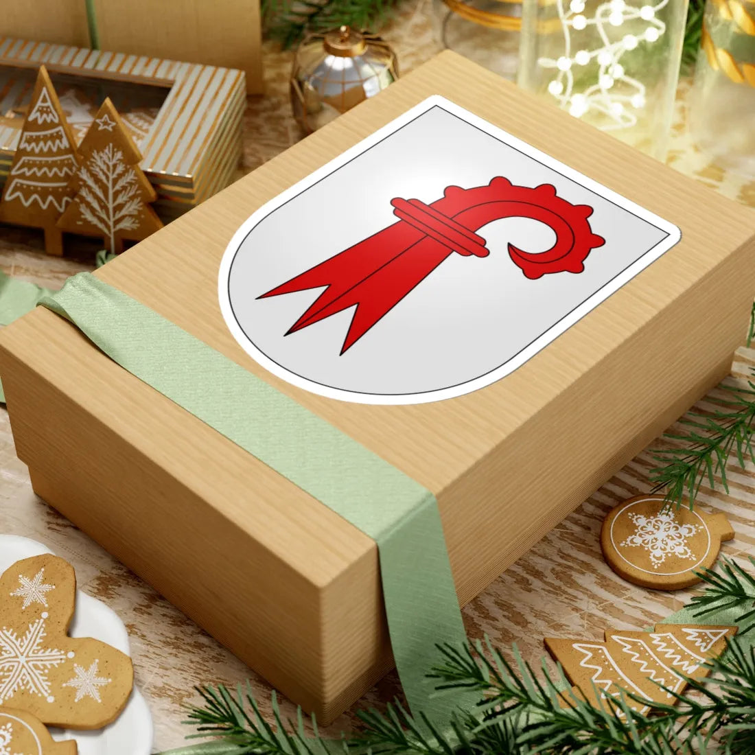 BaleCampagne-coat of arms (Switzerland) (Coat of Arms) STICKER Vinyl Kiss-Cut Decal - The Sticker Space