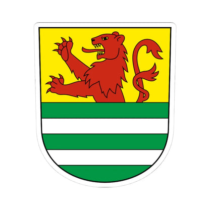 Balgach-blazon (Switzerland) (Coat of Arms) STICKER Vinyl Kiss-Cut Decal 4 Inch White - The Sticker Space