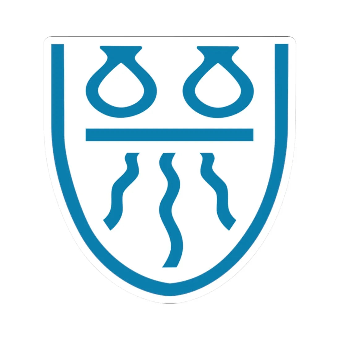 Ballerup Kommune coa (Denmark) (Coat of Arms) STICKER Vinyl Kiss-Cut Decal 2 Inch White - The Sticker Space
