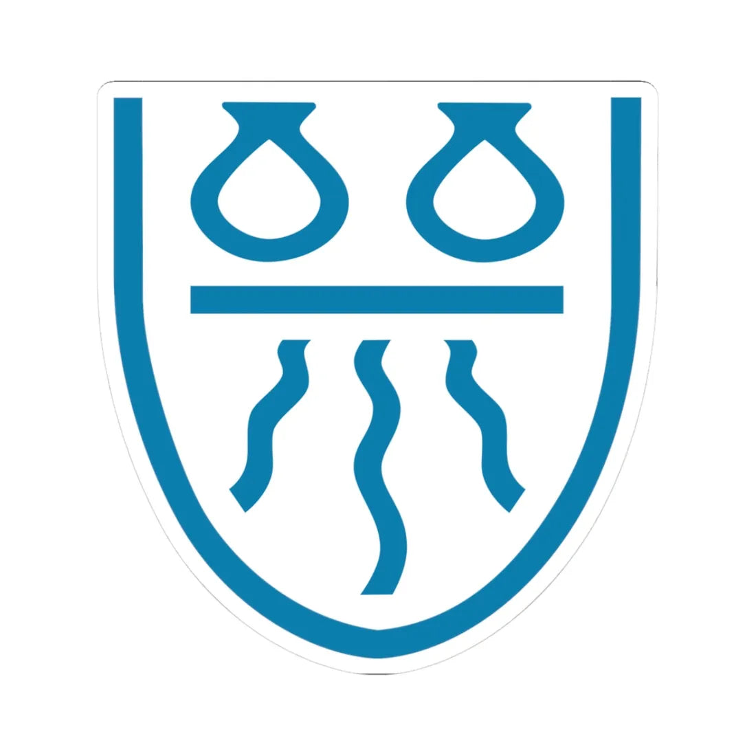 Ballerup Kommune coa (Denmark) (Coat of Arms) STICKER Vinyl Kiss-Cut Decal 3 Inch White - The Sticker Space