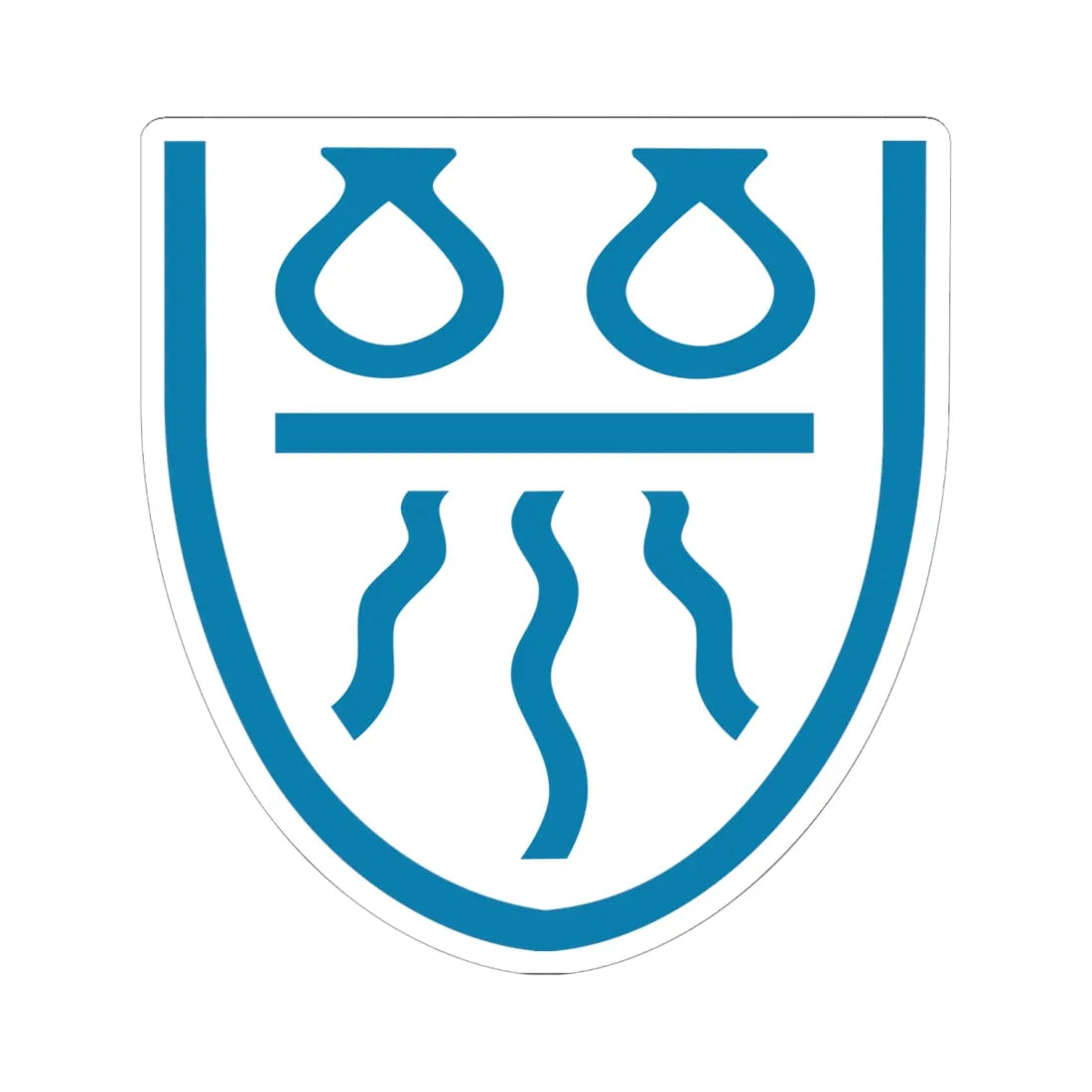 Ballerup Kommune coa (Denmark) (Coat of Arms) STICKER Vinyl Kiss-Cut Decal 6 Inch White - The Sticker Space