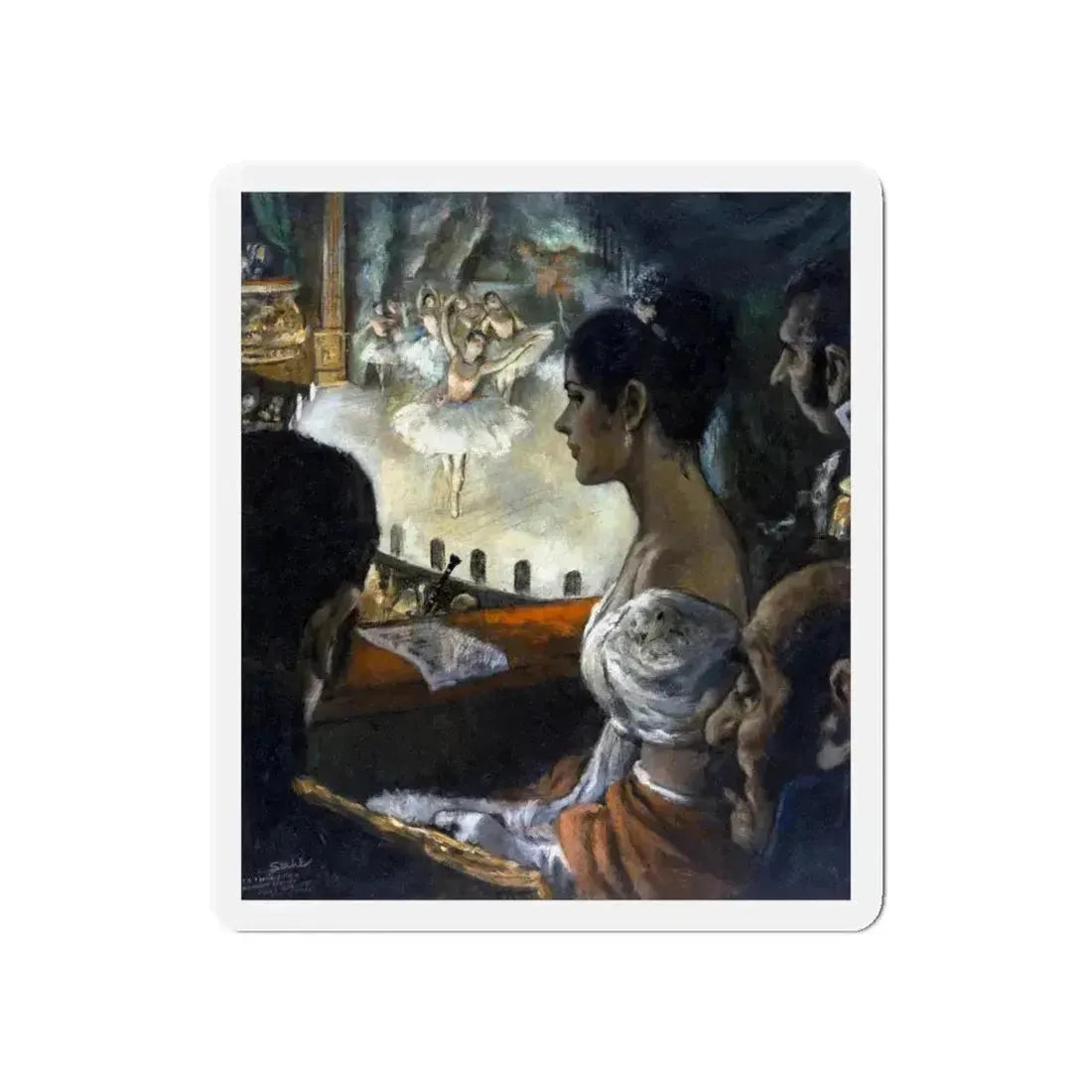 Ballet (1945) (Magazine Illustration) Refrigerator Magnet 5 Inch Die-Cut - The Sticker Space