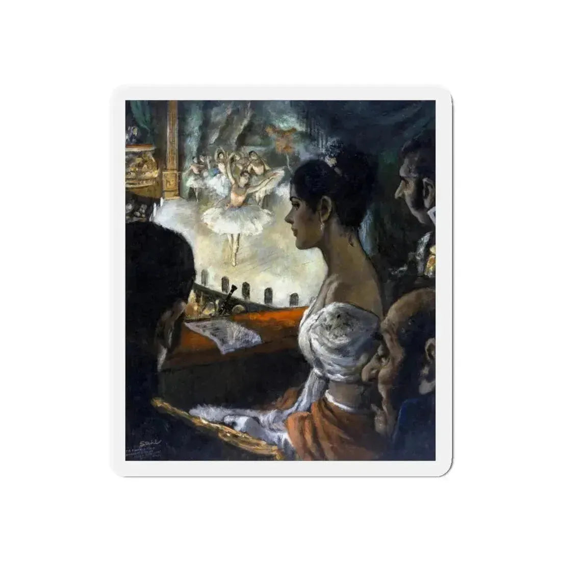 Ballet (1945) (Magazine Illustration) Refrigerator Magnet 6 Inch Die-Cut - The Sticker Space