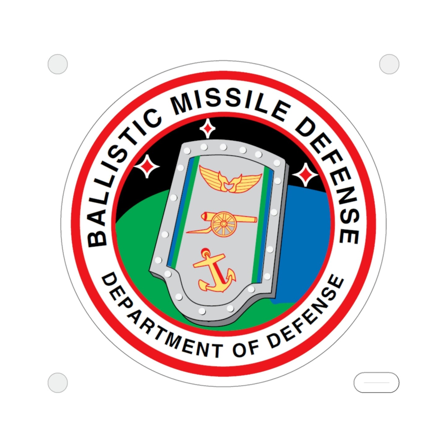 Ballistic Missile Defense STICKER Vinyl Die-Cut Decal-4 Inch-The Sticker Space