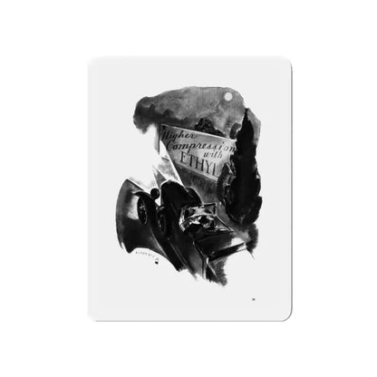 Ballyhoo 1931-11 Image 031 (Magazine Illustration) Refrigerator Magnet 3 Inch Die-Cut - The Sticker Space