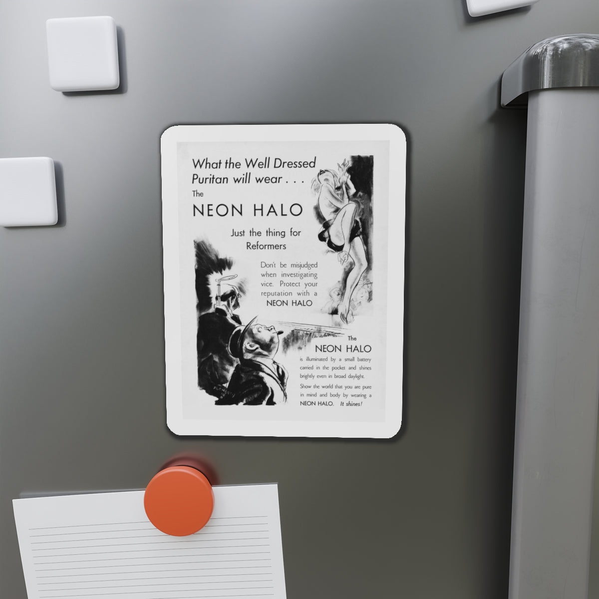 Ballyhoo 1934-03 Image 003 (Magazine Illustration) Refrigerator Magnet-The Sticker Space