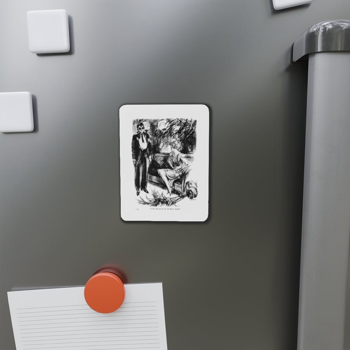 Ballyhoo 1934-07 Image 022 (Magazine Illustration) Refrigerator Magnet-The Sticker Space