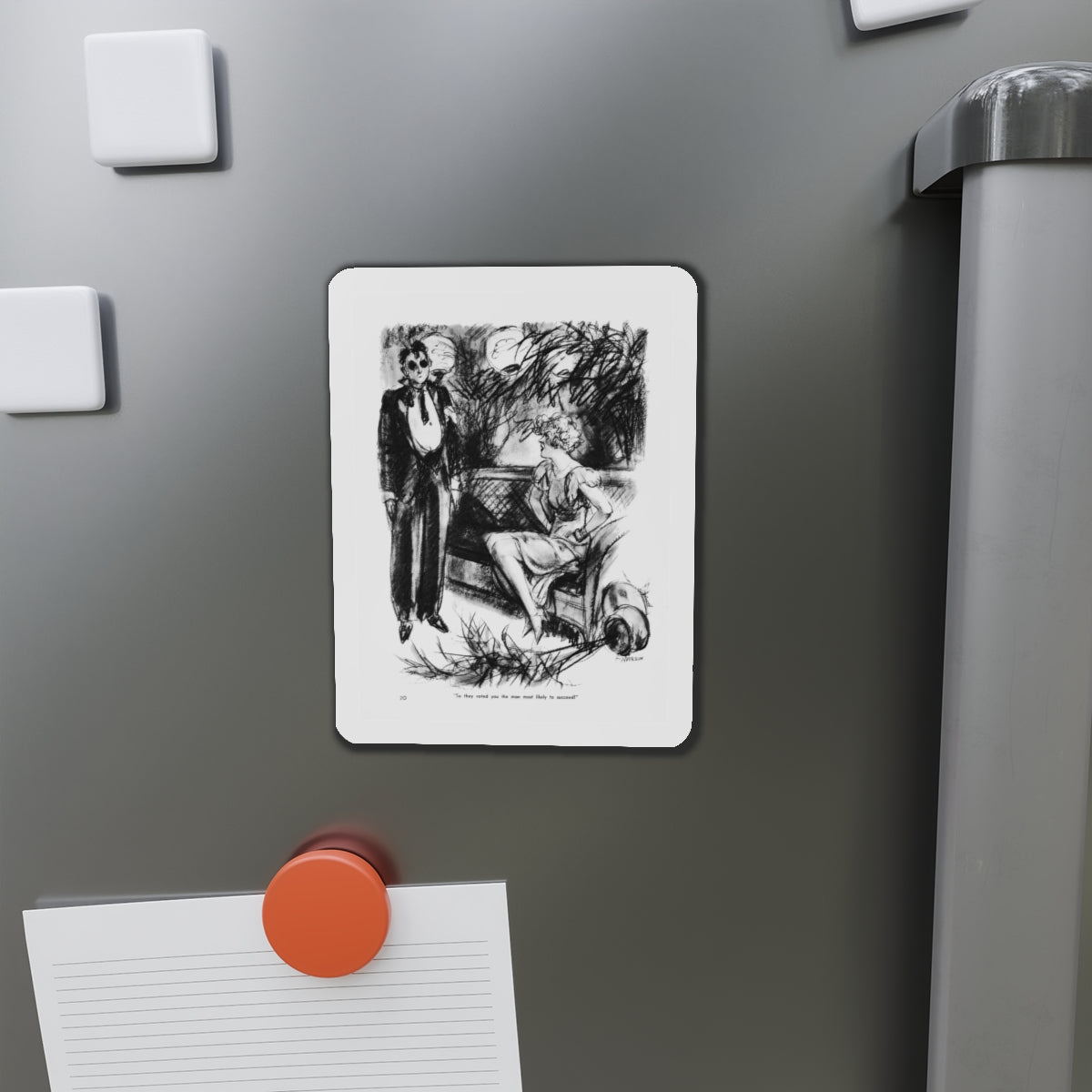 Ballyhoo 1934-07 Image 022 (Magazine Illustration) Refrigerator Magnet-The Sticker Space