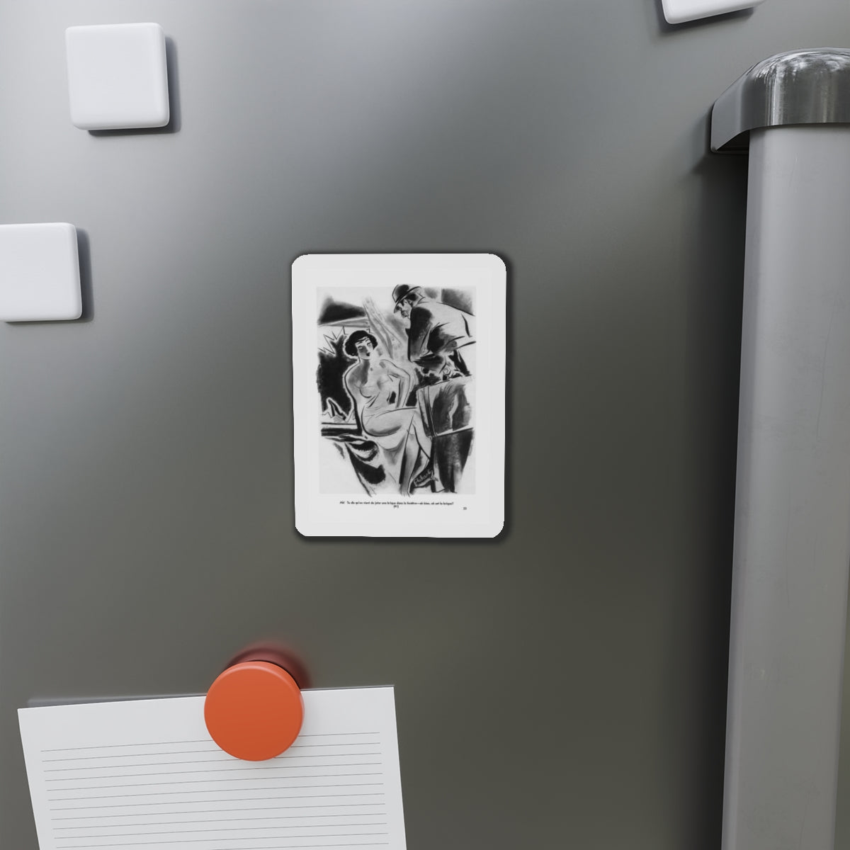 Ballyhoo 1935-02 Image 025 (Magazine Illustration) Refrigerator Magnet-The Sticker Space