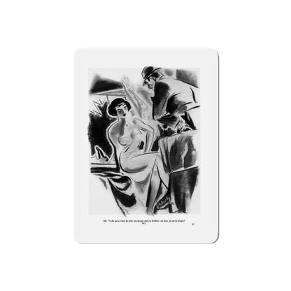 Ballyhoo 1935-02 Image 025 (Magazine Illustration) Refrigerator Magnet-6" × 6"-The Sticker Space