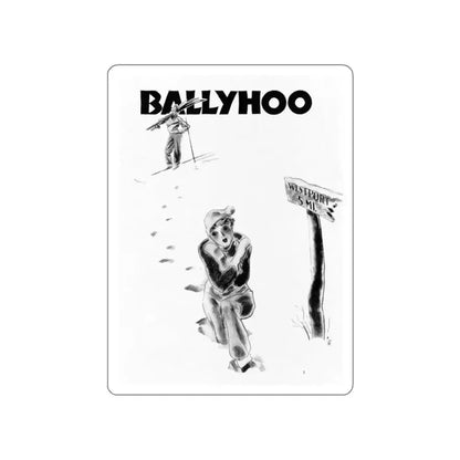 Ballyhoo 1936-03 Image 005 (Magazine Illustration) STICKER Vinyl Die-Cut Decal - The Sticker Space