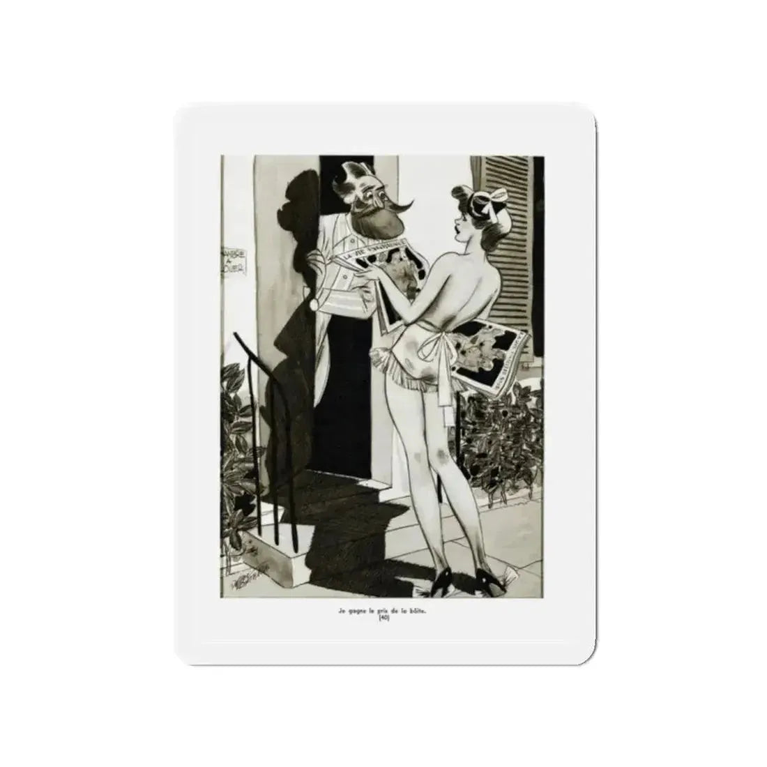 Ballyhoo Magazine Illustration, February 1935 (Magazine Illustration) Refrigerator Magnet - The Sticker Space