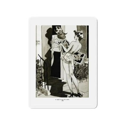 Ballyhoo Magazine Illustration, February 1935 (Magazine Illustration) Refrigerator Magnet - The Sticker Space