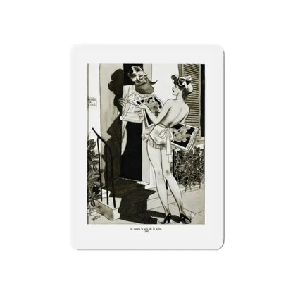 Ballyhoo Magazine Illustration, February 1935 (Magazine Illustration) Refrigerator Magnet - The Sticker Space