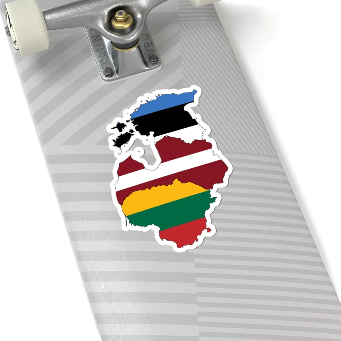 Baltic states flag map (Estonia) STICKER Vinyl Kiss-Cut Decal - The Sticker Space
