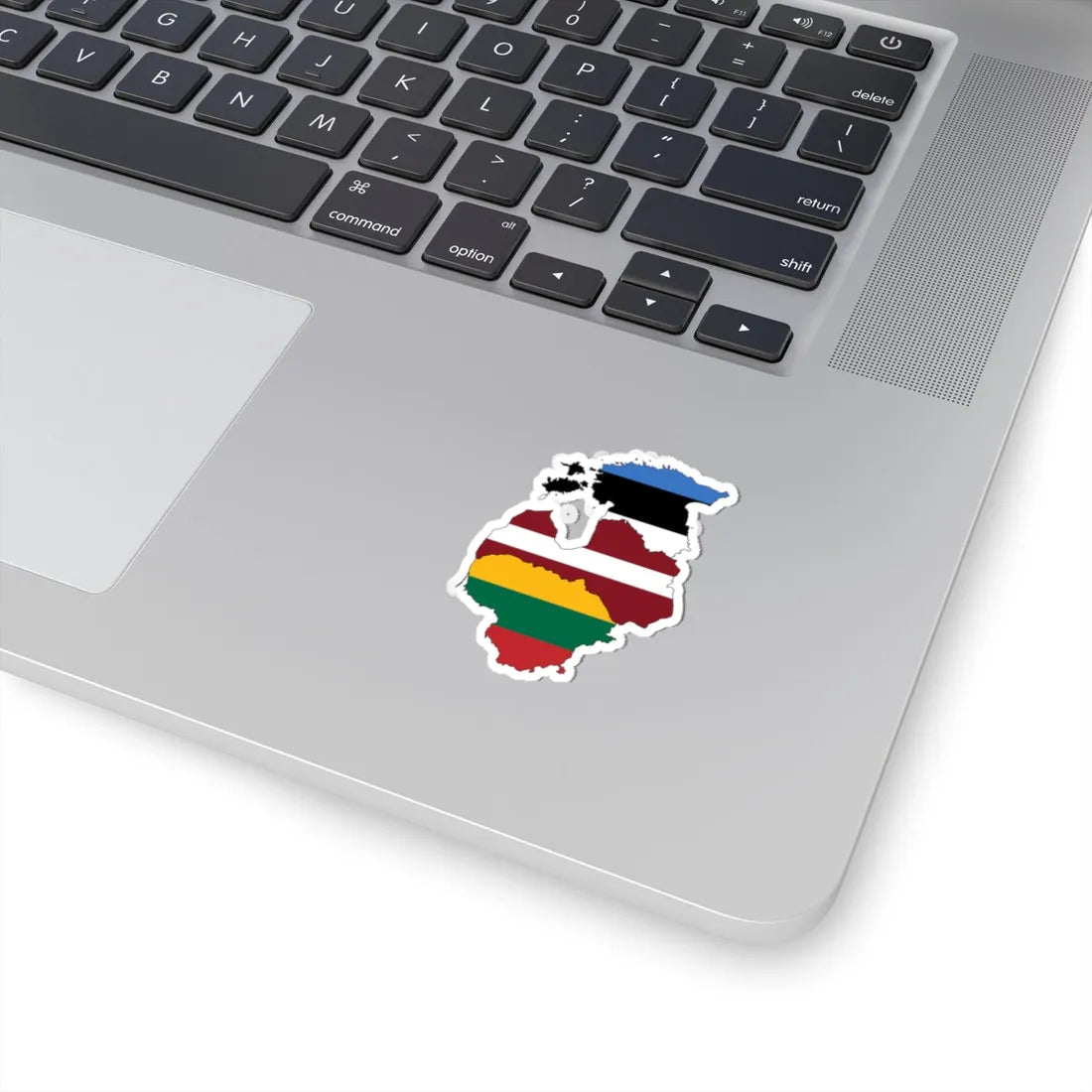 Baltic states flag map (Estonia) STICKER Vinyl Kiss-Cut Decal - The Sticker Space